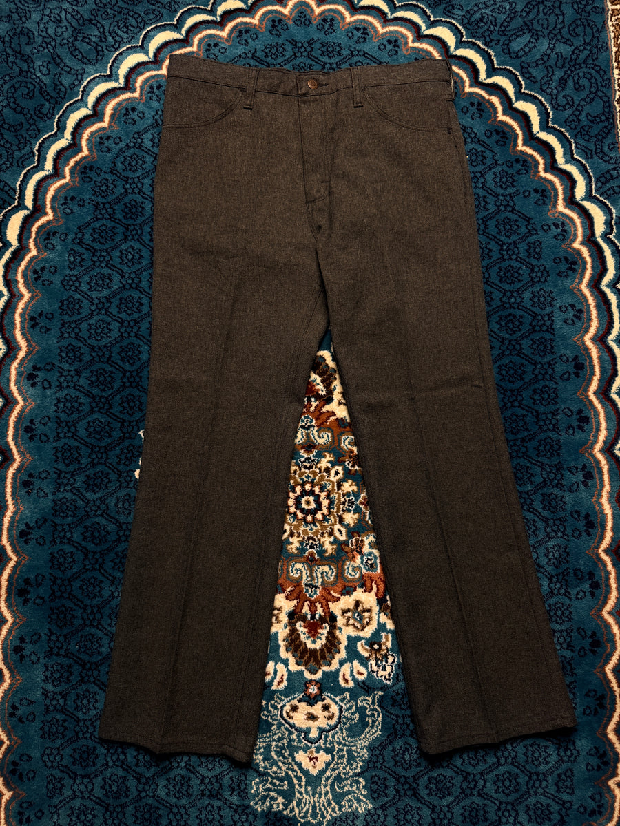 Wrangler Grey Straight Fit Pants - 36