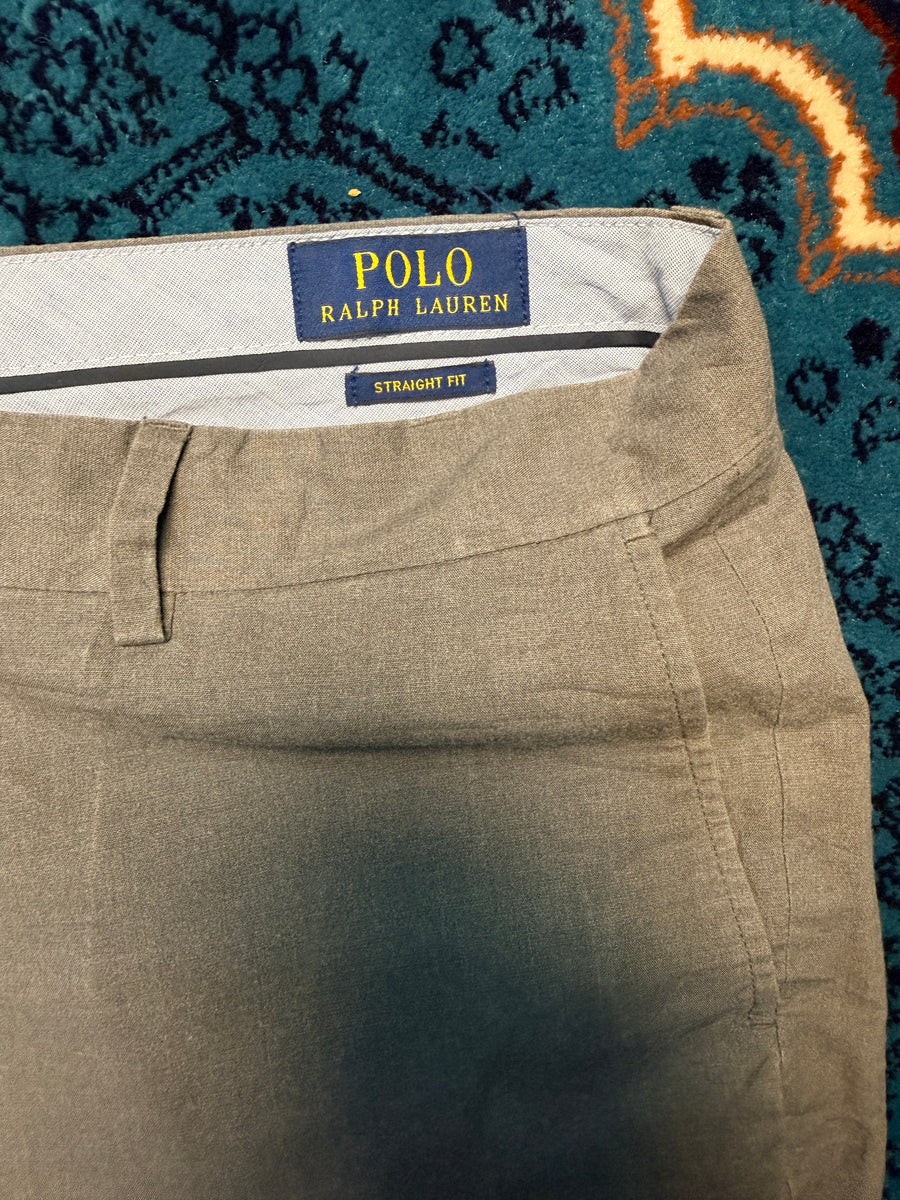 Polo Ralph Lauren Grey Straight Fit Dress Pants - 36