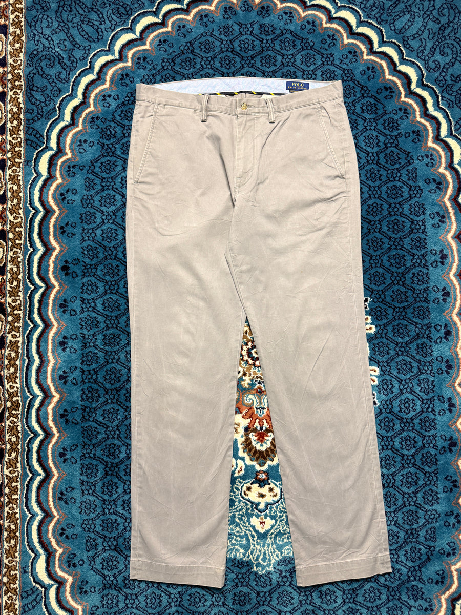Polo Ralph Lauren Grey Stretch Straight Fit Chinos - 34