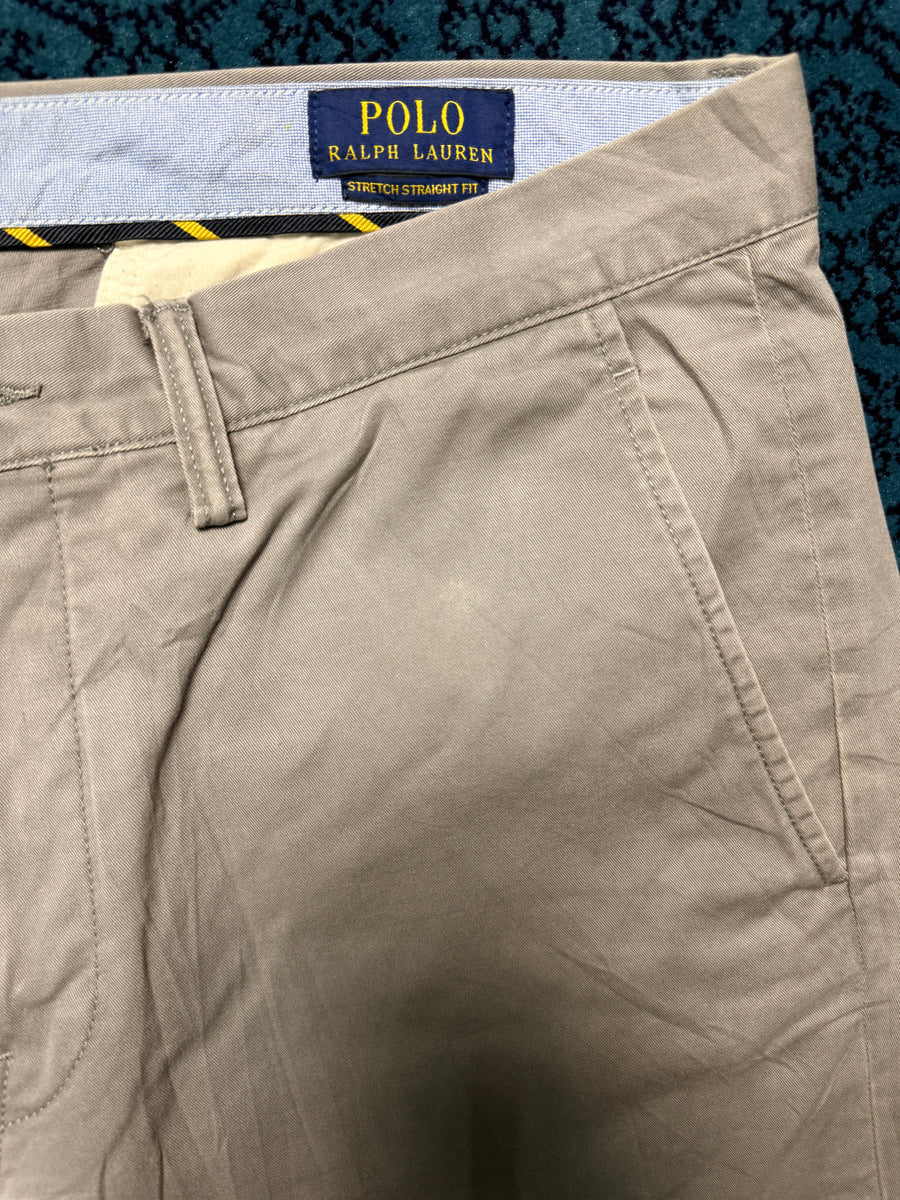 Polo Ralph Lauren Grey Stretch Straight Fit Chinos - 34