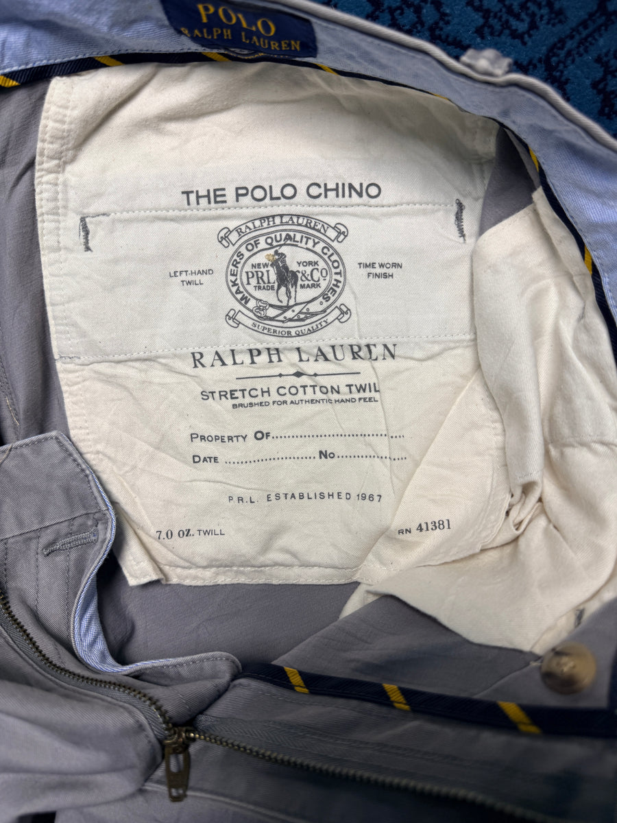 Polo Ralph Lauren Grey Stretch Straight Fit Chinos - 34