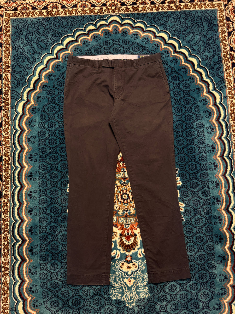 Polo Ralph Lauren Navy Blue Slim Stretch Cotton Pants - 34