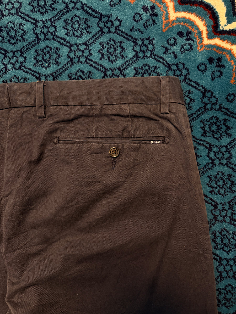 Polo Ralph Lauren Navy Blue Slim Stretch Cotton Pants - 34
