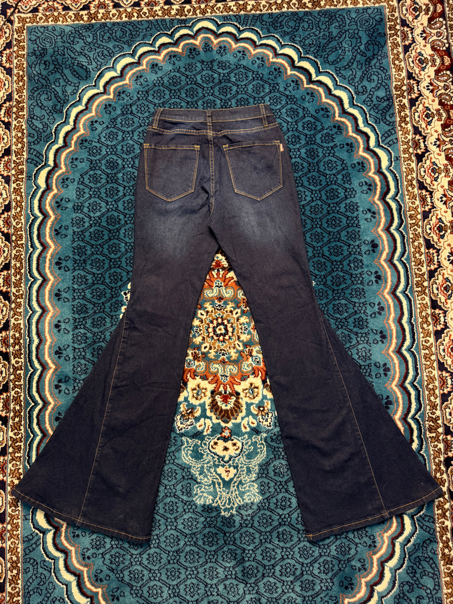 Vibe & Rant Blue Flared Jeans - 9