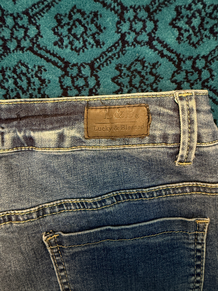 Lucky & Blessed Blue Flared Jeans - 10