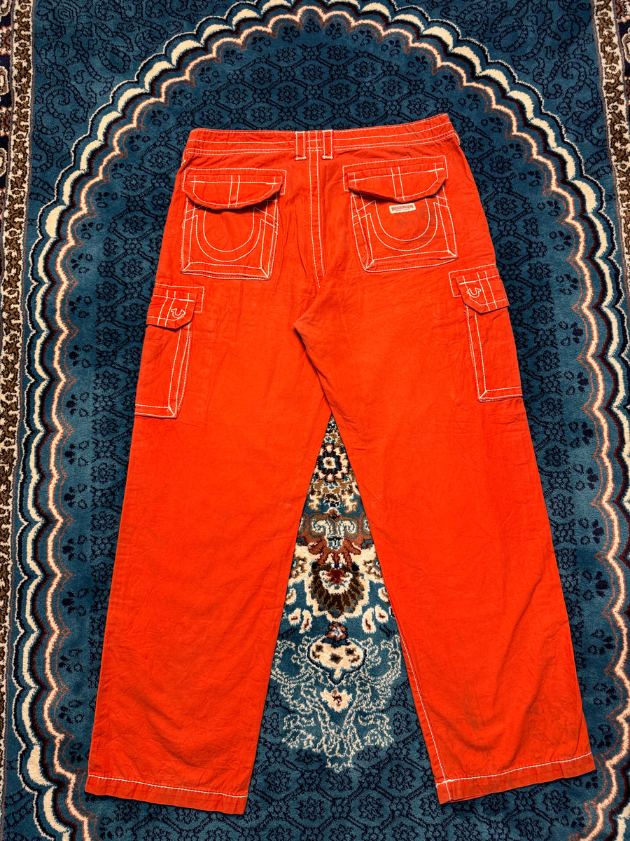 True Religion Red Straight Fit Jeans - 32