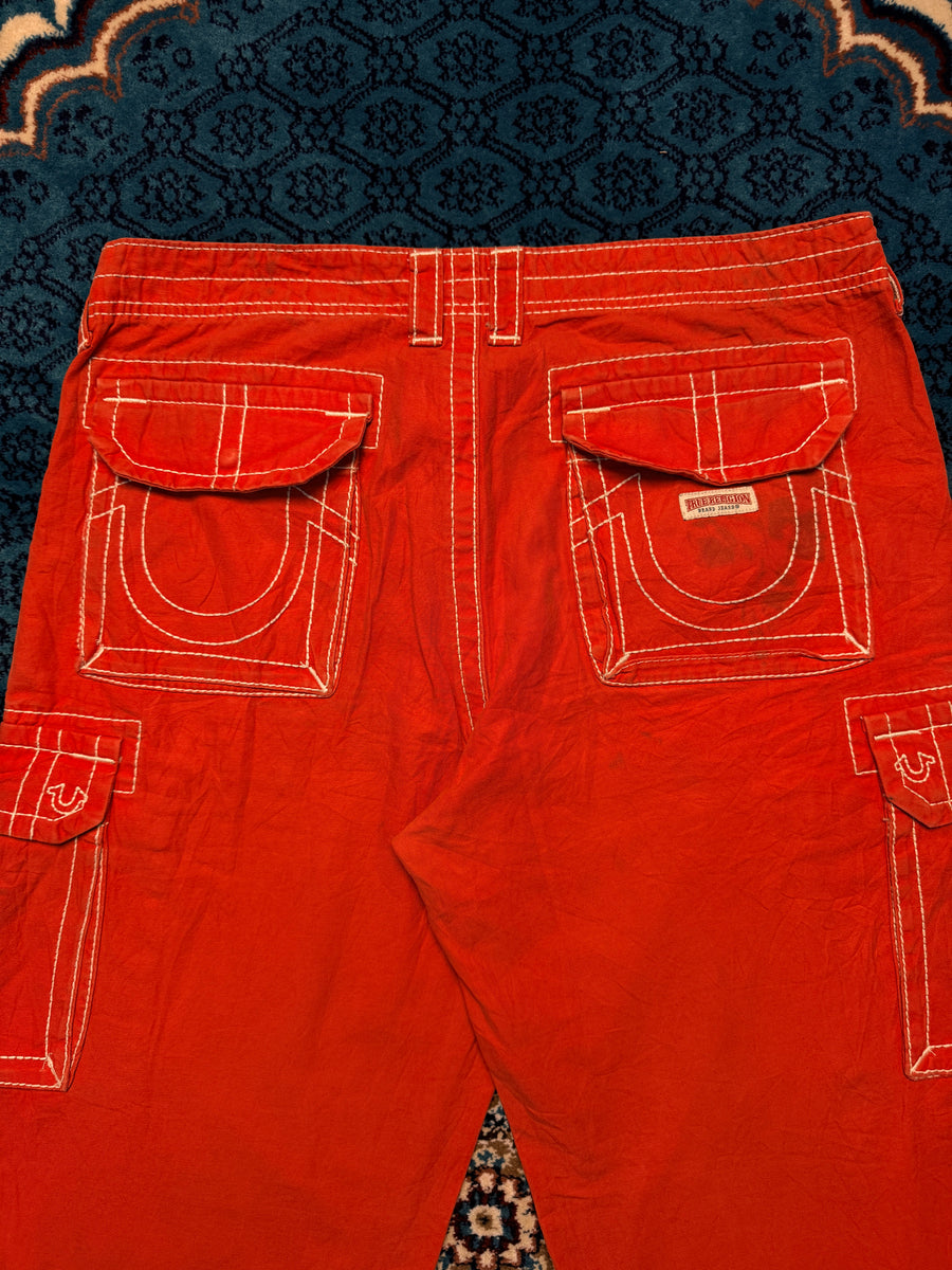 True Religion Red Straight Fit Jeans - 32