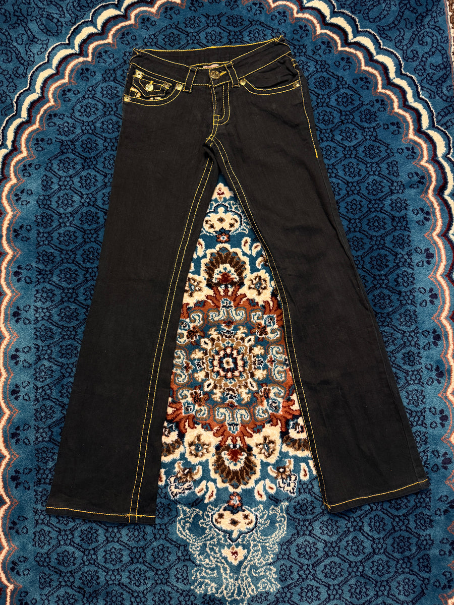 True Religion Black Bootcut Jeans - 26