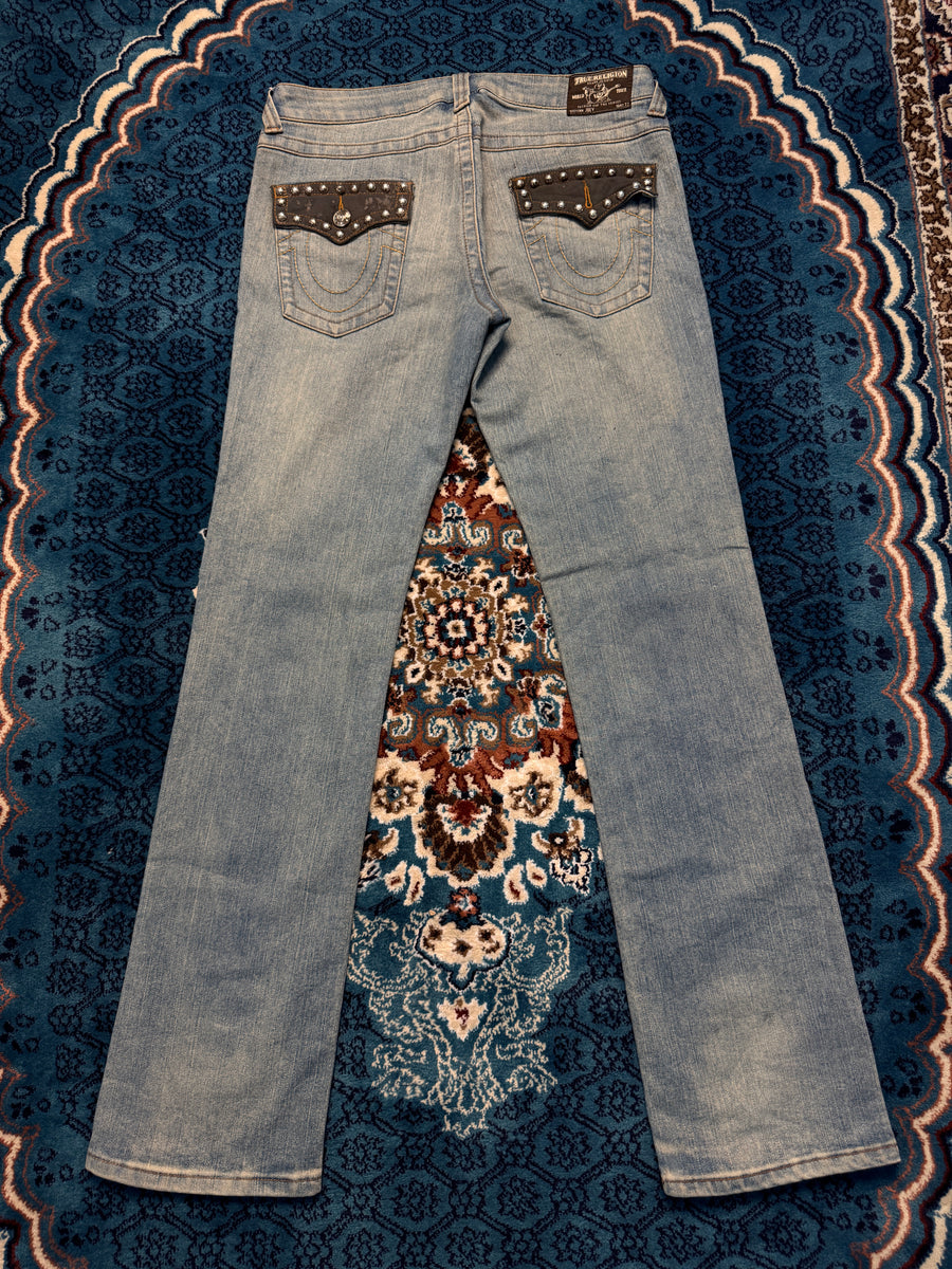 True Religion Blue Bootcut Jeans - 32