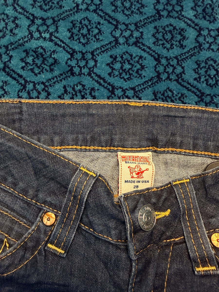 True Religion Blue Straight Fit Jeans - 28
