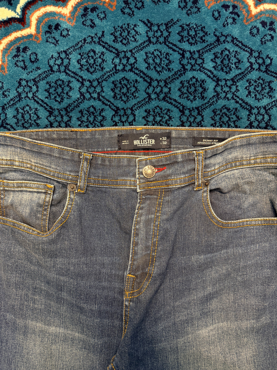 Hollister Blue Skinny Fit Advanced Stretch Jeans - 32