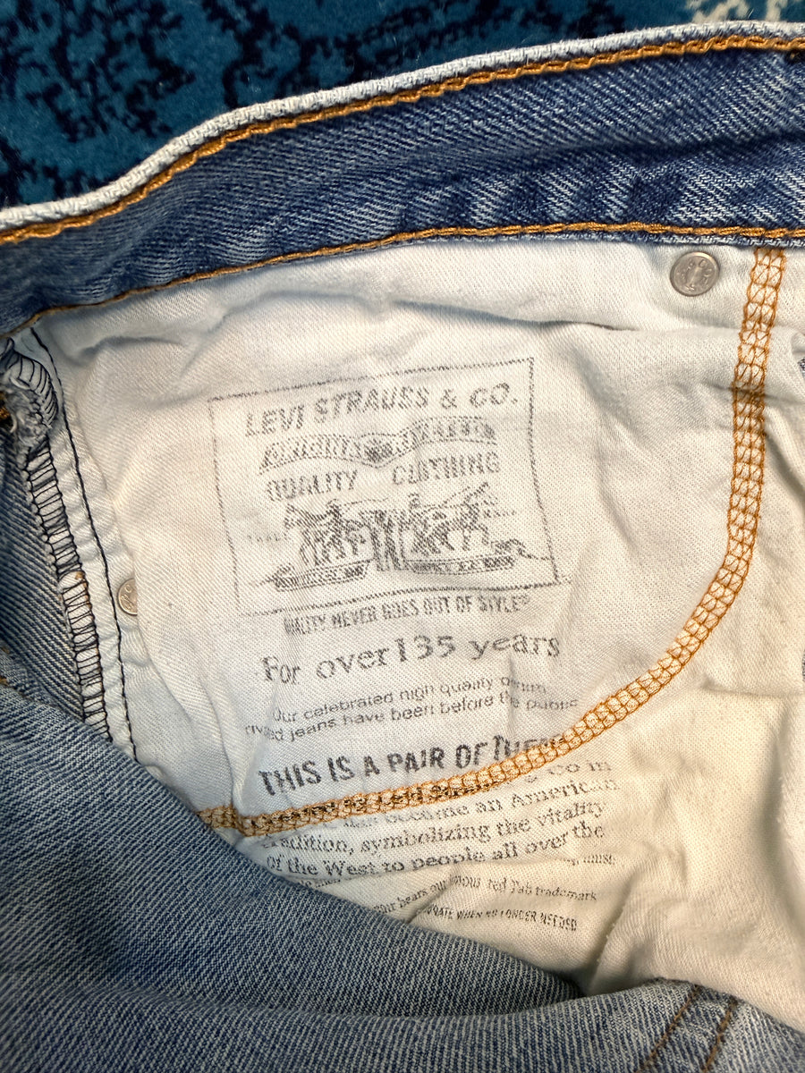 Levi's Blue 505 Regular Straight Jeans - 33