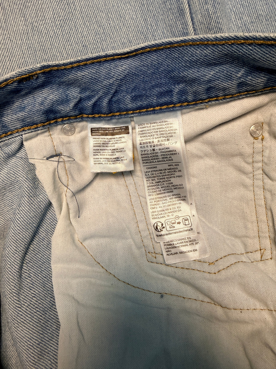 Levi's Blue 578 Washed Baggy Jeans - 36