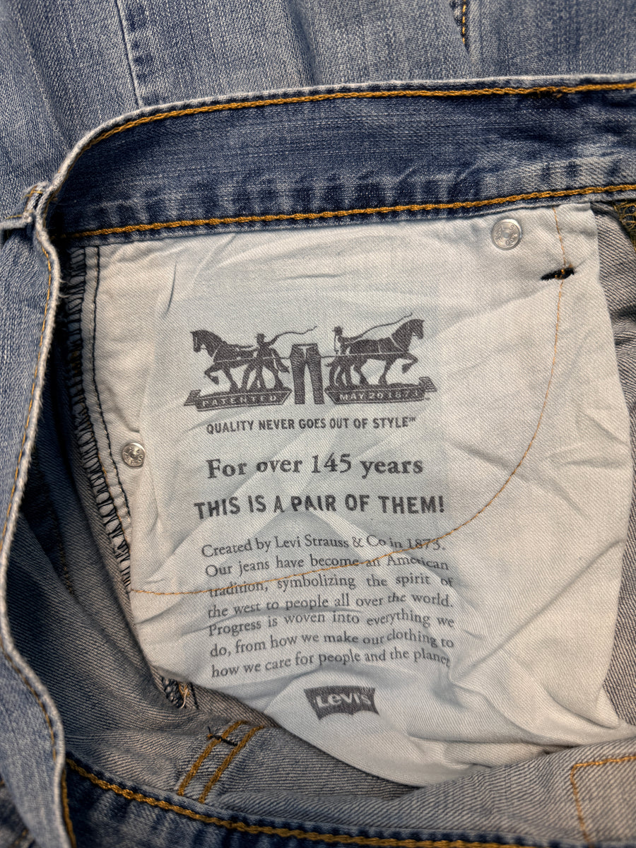 Levi's Blue 527 Slim Bootcut Jeans - 34