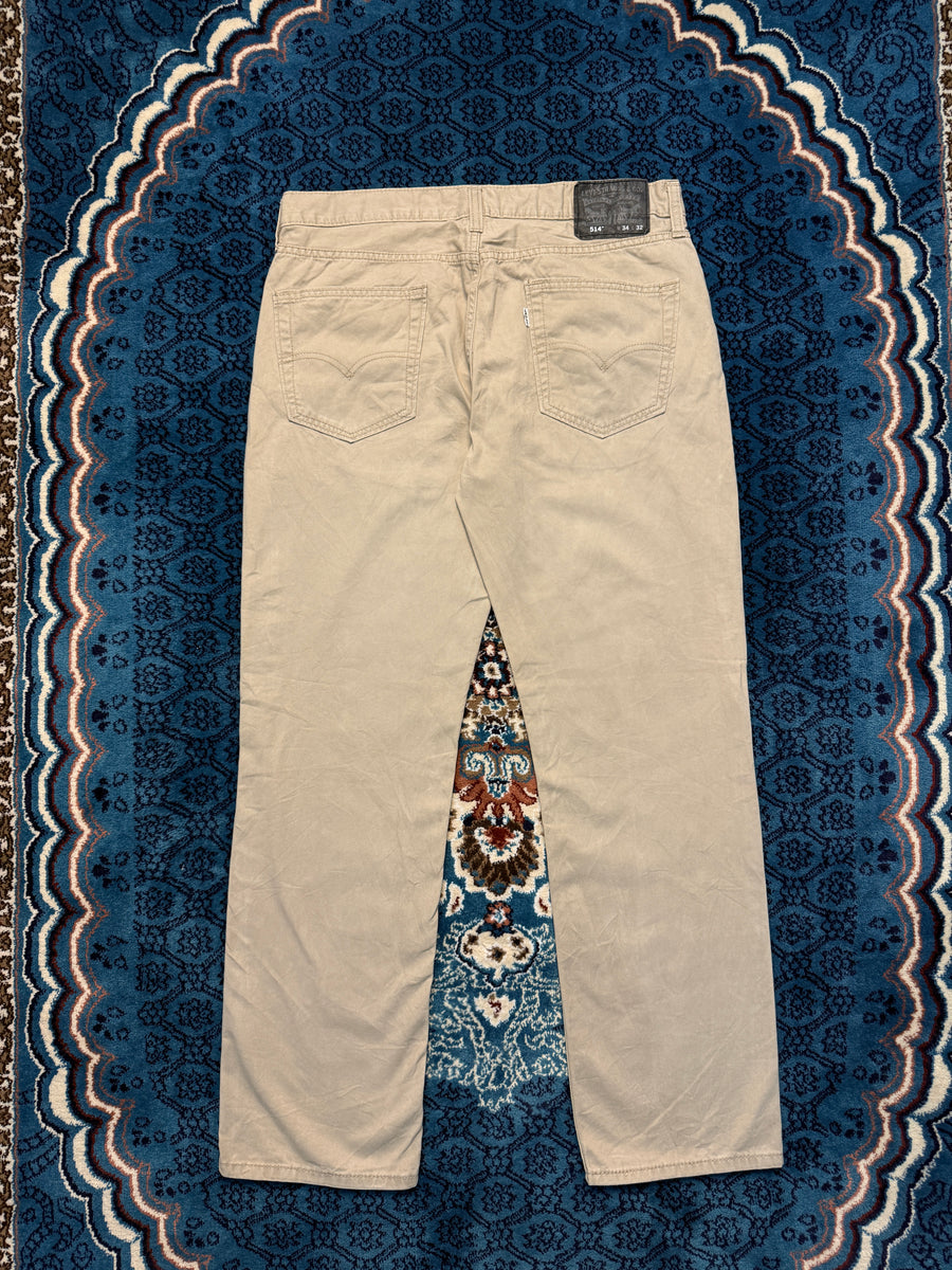 Levi's Brown 514 Low Rise Straight Fit Jeans - 34