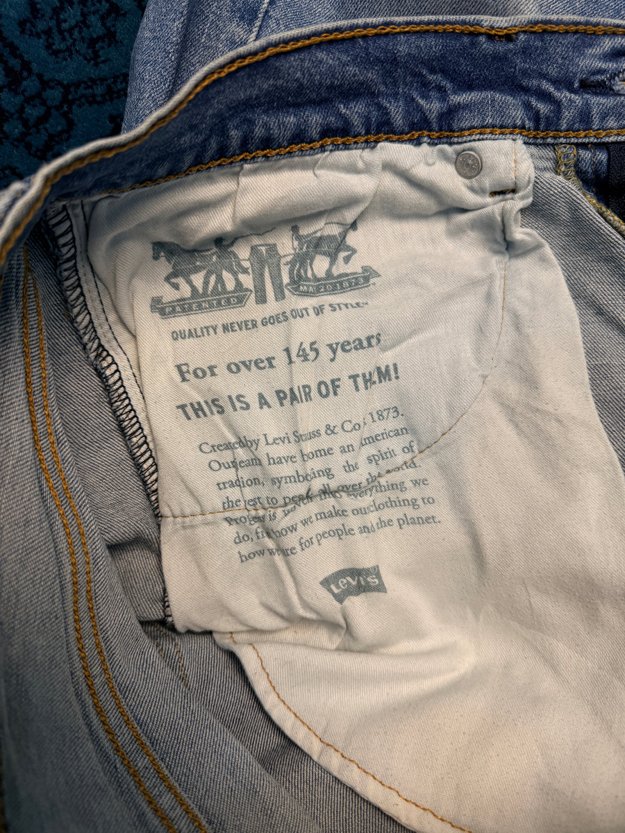 Levi's Blue 505 Faded Straight Fit Jeans - 34