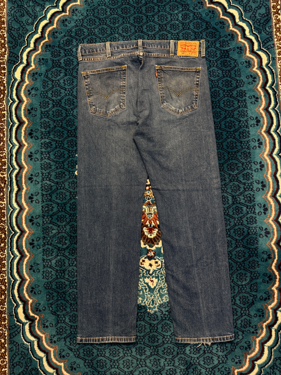 Levi's Blue 505 Straight Fit Jeans - 36