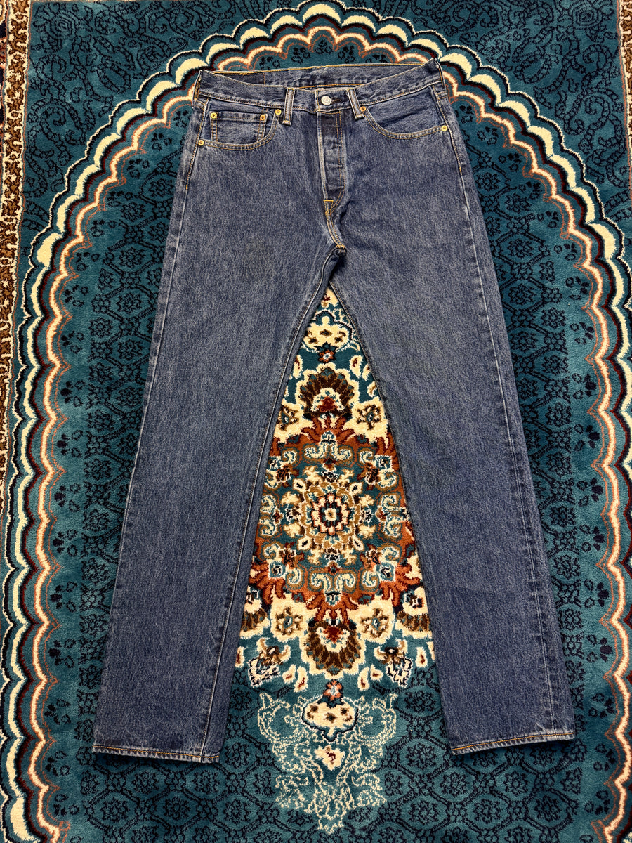 Levi's Blue 501 The Original Straight Fit Jeans - 31