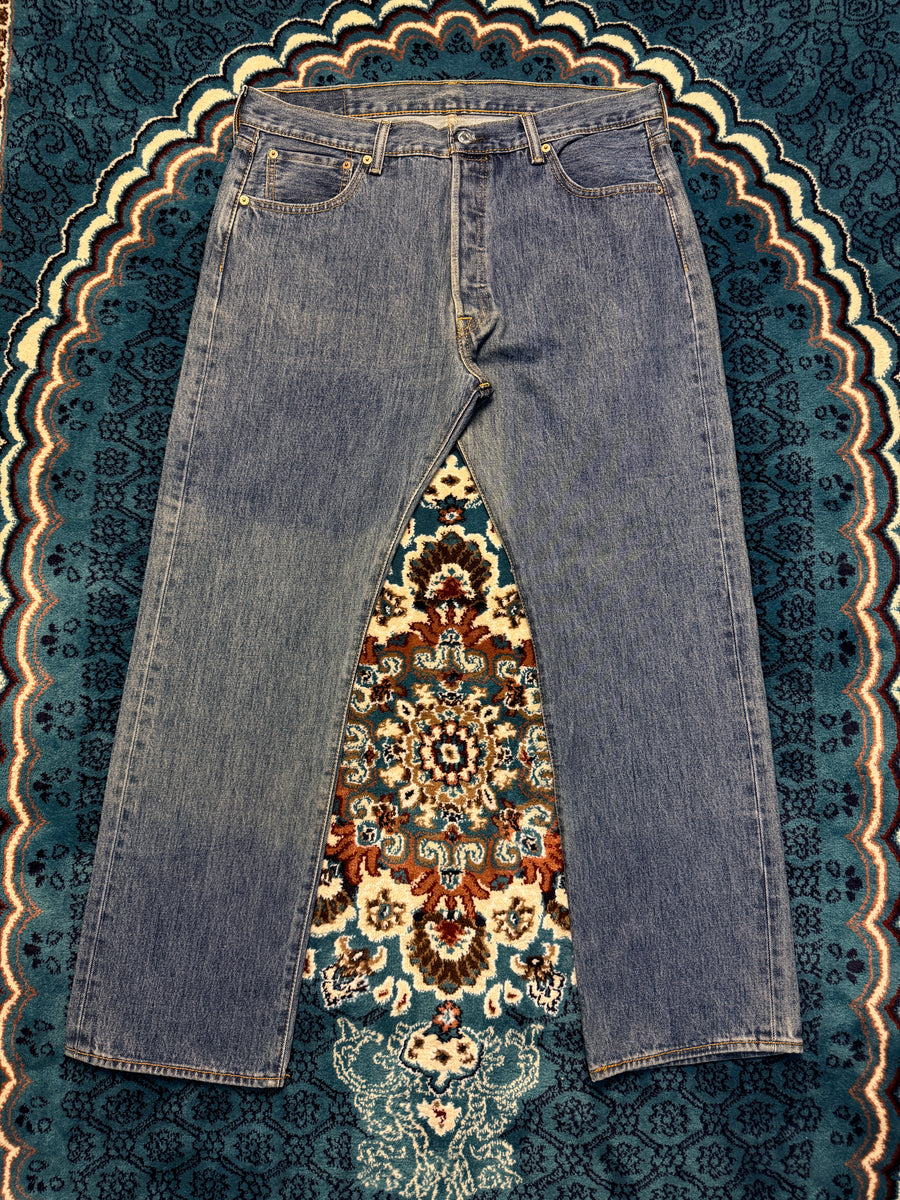 Levi's Blue 501 Straight Fit Jeans - 36