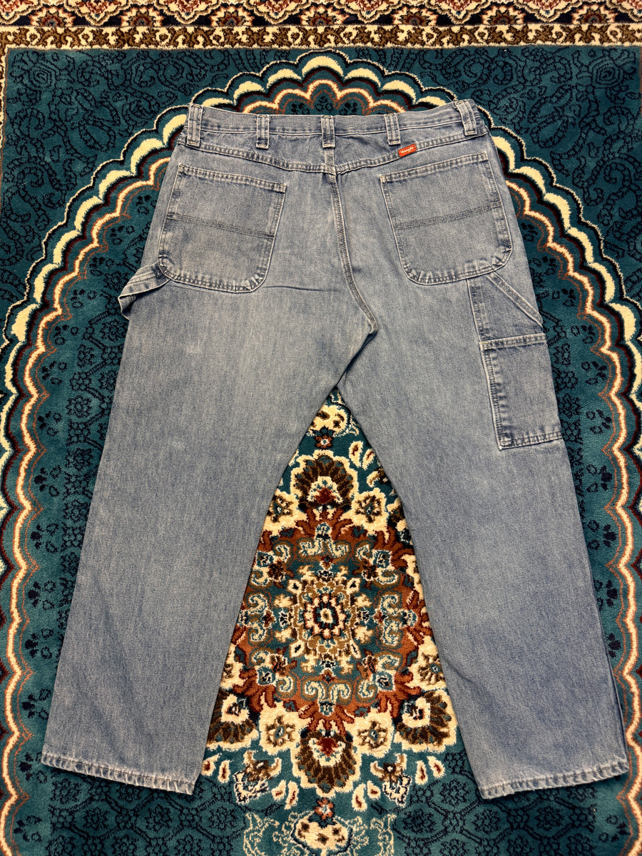 Wrangler Blue Dungaree Style Jeans - 36
