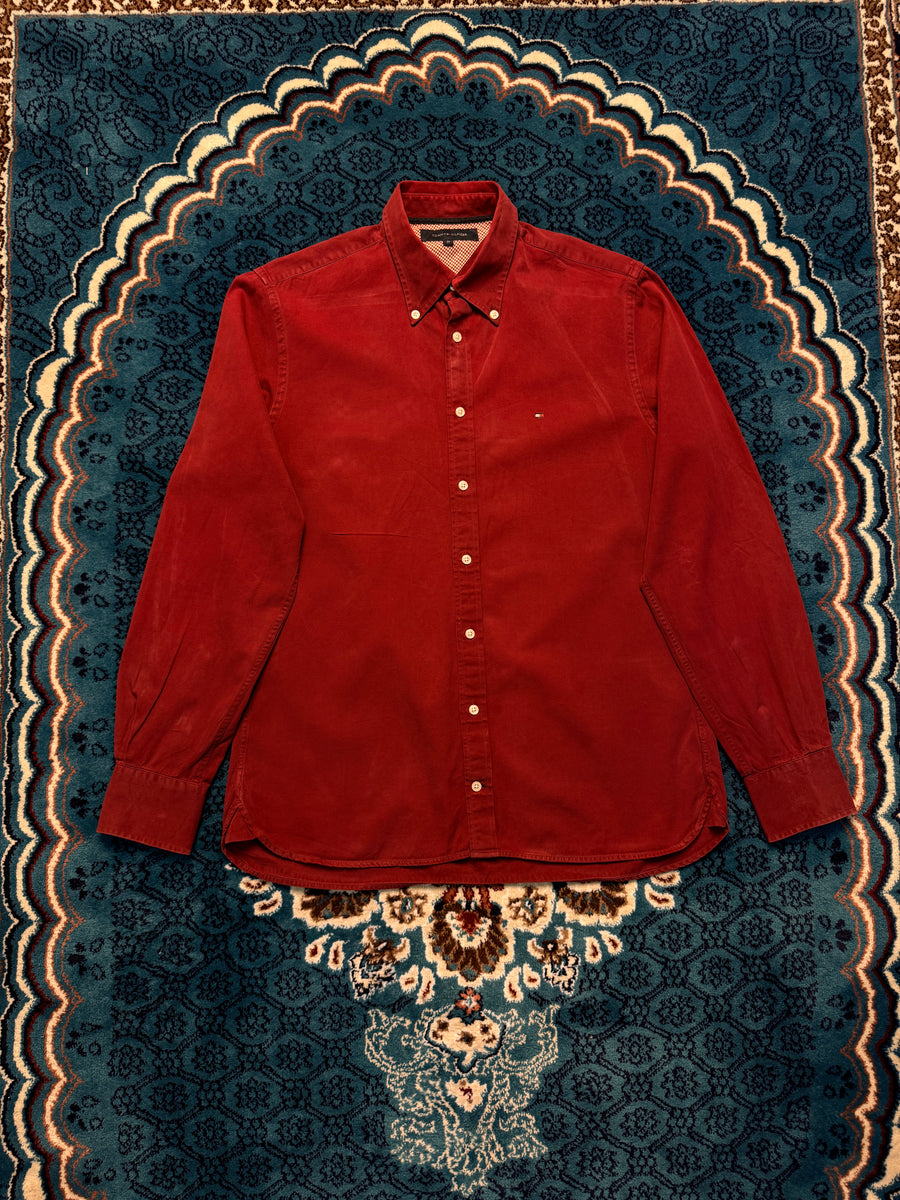 Tommy Hilfiger Maroon Shirt - M