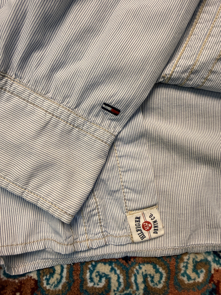 Hilfiger Denim Vintage Stripe Blue Shirt - L