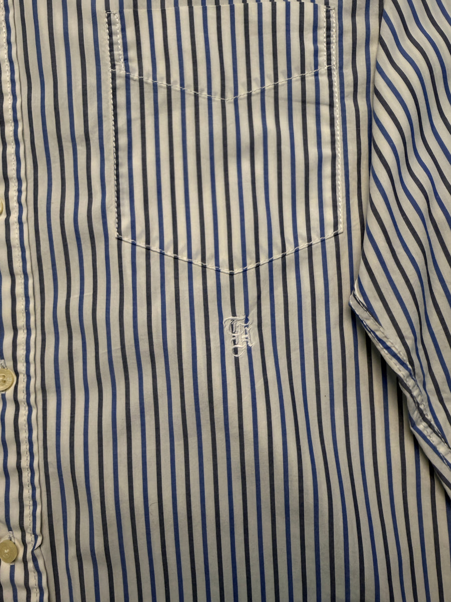 Tommy Hilfiger Stripe Blue Shirt - L