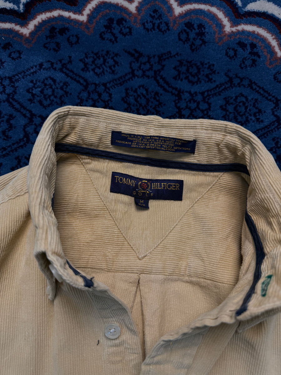 Tommy Hilfiger Golf Vintage Courdroy Beige Shirt - M