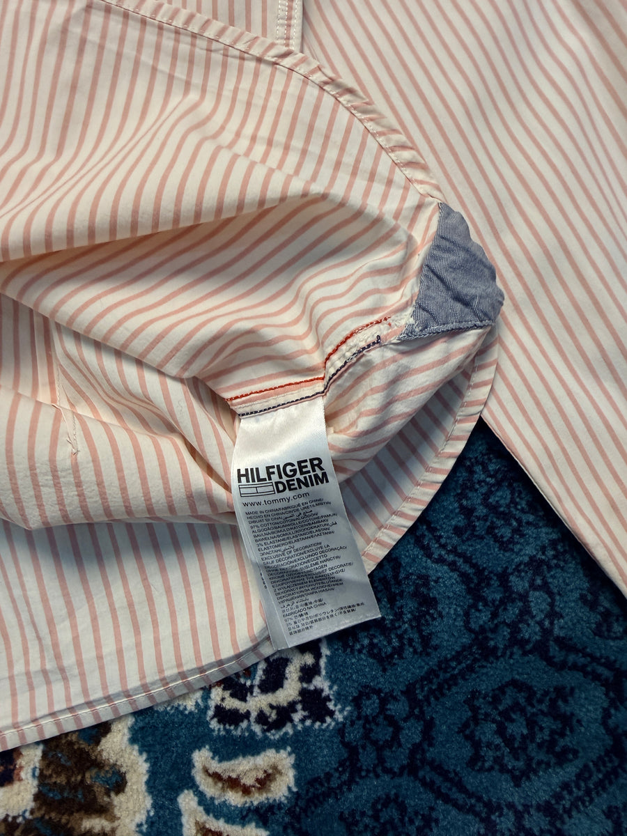 Hilfiger Denim Stripe Pink Shirt - XL