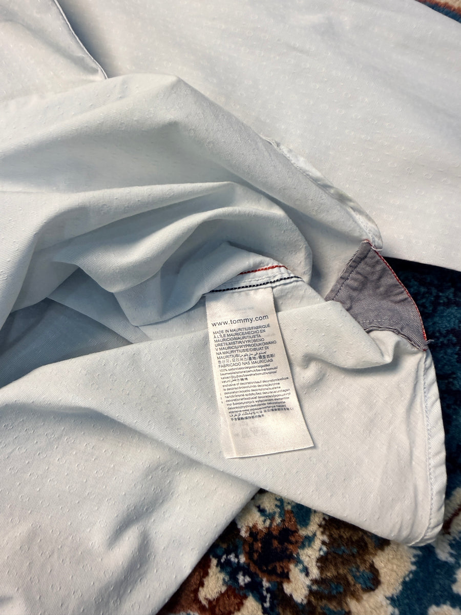 Hilfiger Denim Patterned Sky Blue Shirt - M