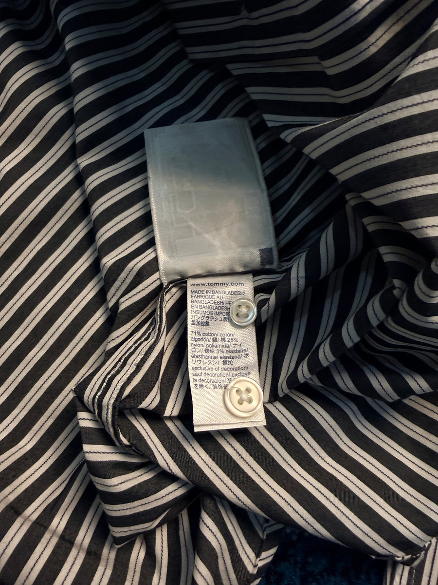 Tommy Hilfiger Stripe Grey Slim Fit Shirt - S