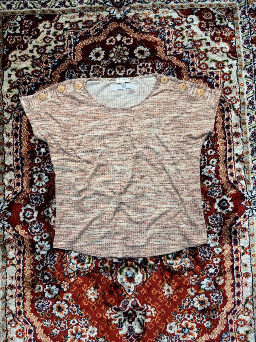 Laura Petites Orangish Brown Top - XS