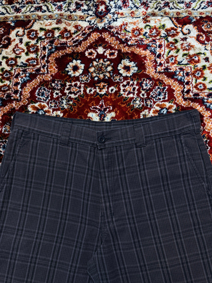Dickies Brown Patterned Check Chino Shorts - 36