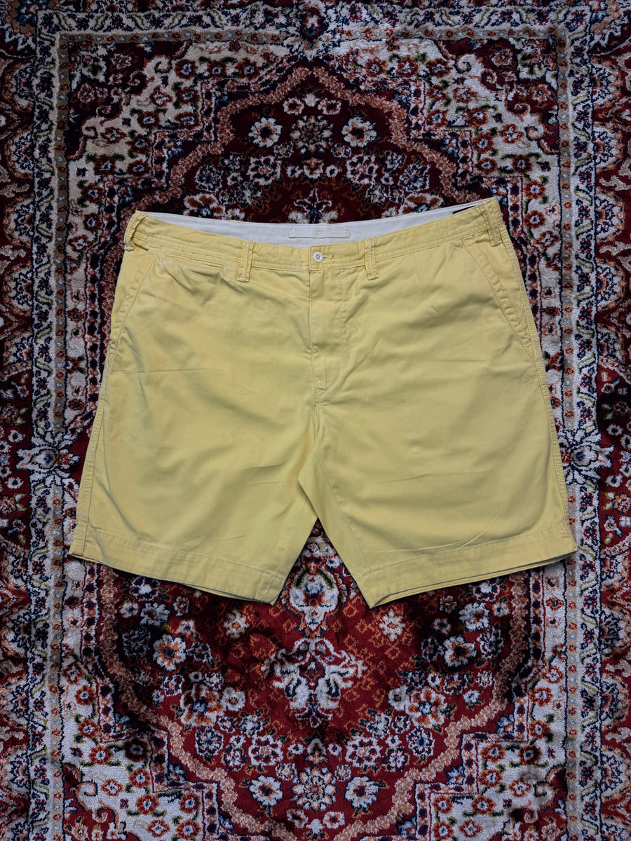 Polo by Ralph Lauren Yellow Relaxed Fit Cotton Shorts - 40