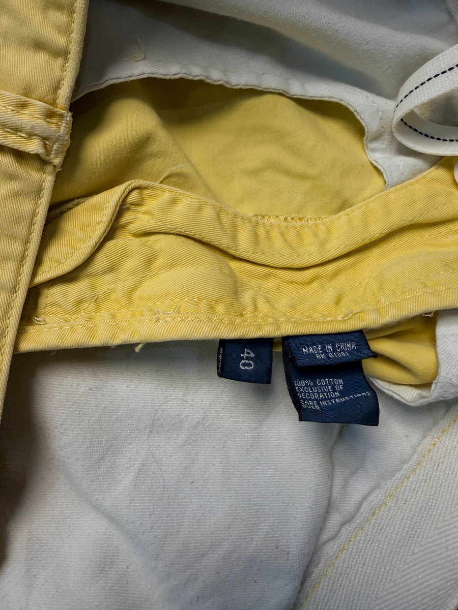 Polo by Ralph Lauren Yellow Relaxed Fit Cotton Shorts - 40