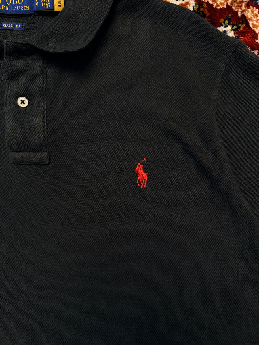 Polo Ralph Lauren Black Classic Fit Polo Shirt - L