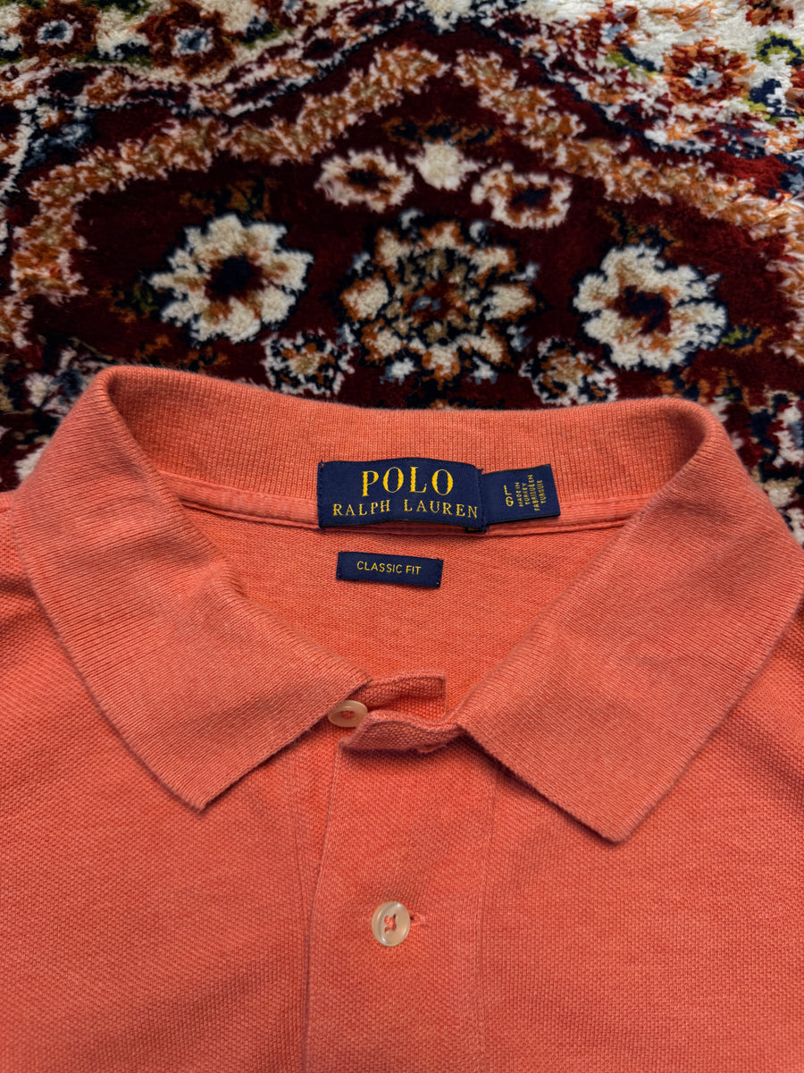 Polo Ralph Lauren Peach Classic Fit Polo Shirt - L