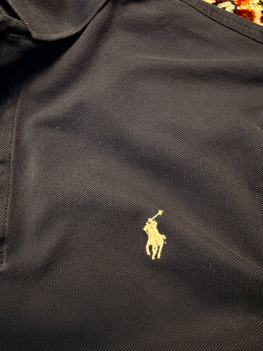 Polo Ralph Lauren Navy Blue Slim Fit Stretch Mesh Polo Shirt - M
