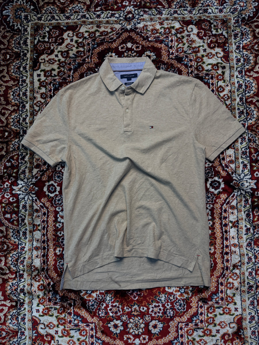 Tommy Hilfiger Light Brown Classic Fit Polo Shirt - M