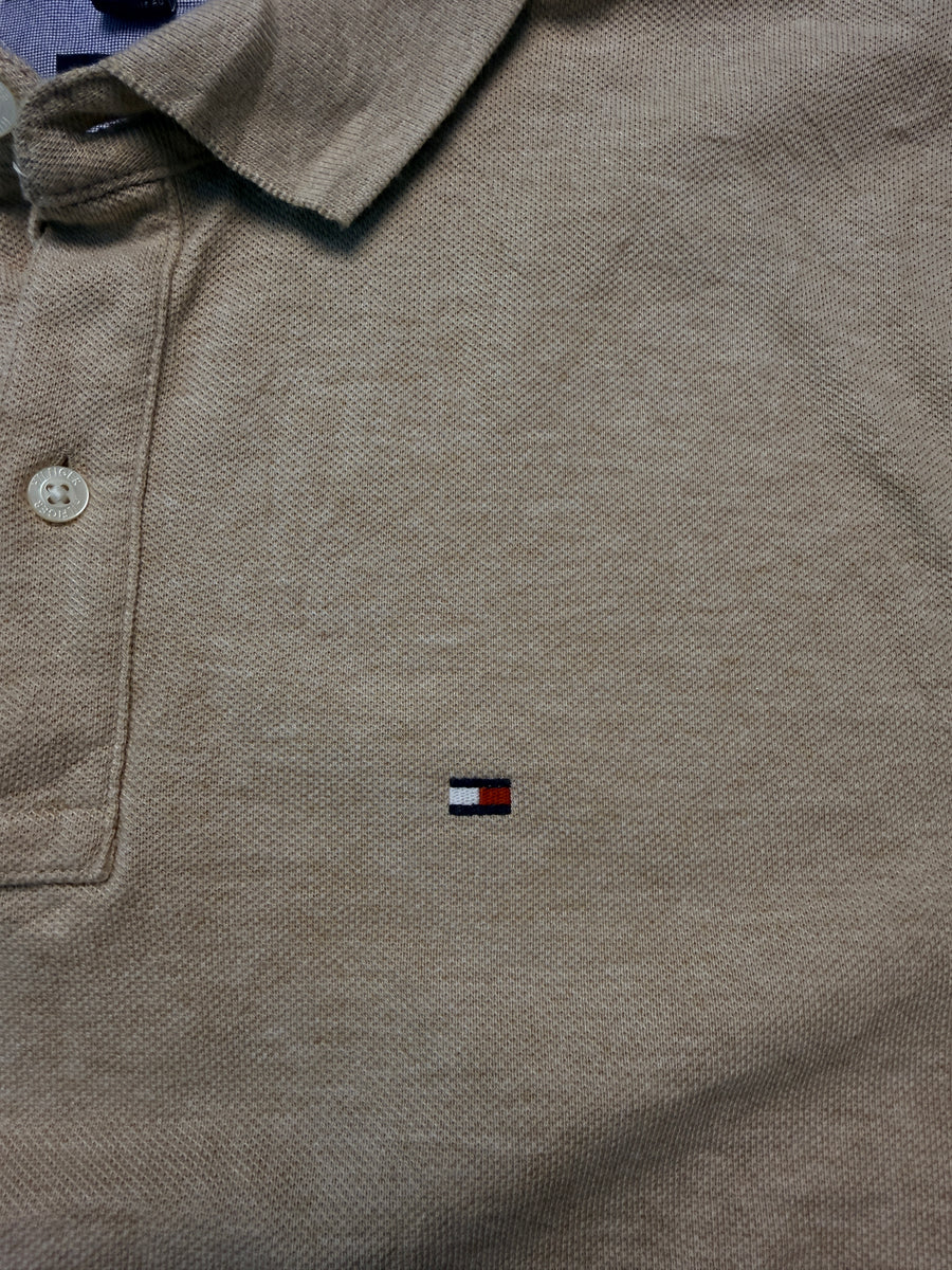 Tommy Hilfiger Light Brown Classic Fit Polo Shirt - M