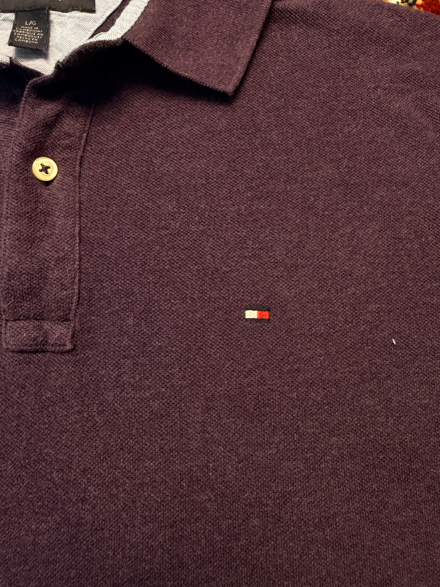 Tommy Hilfiger Purple Polo Shirt - L