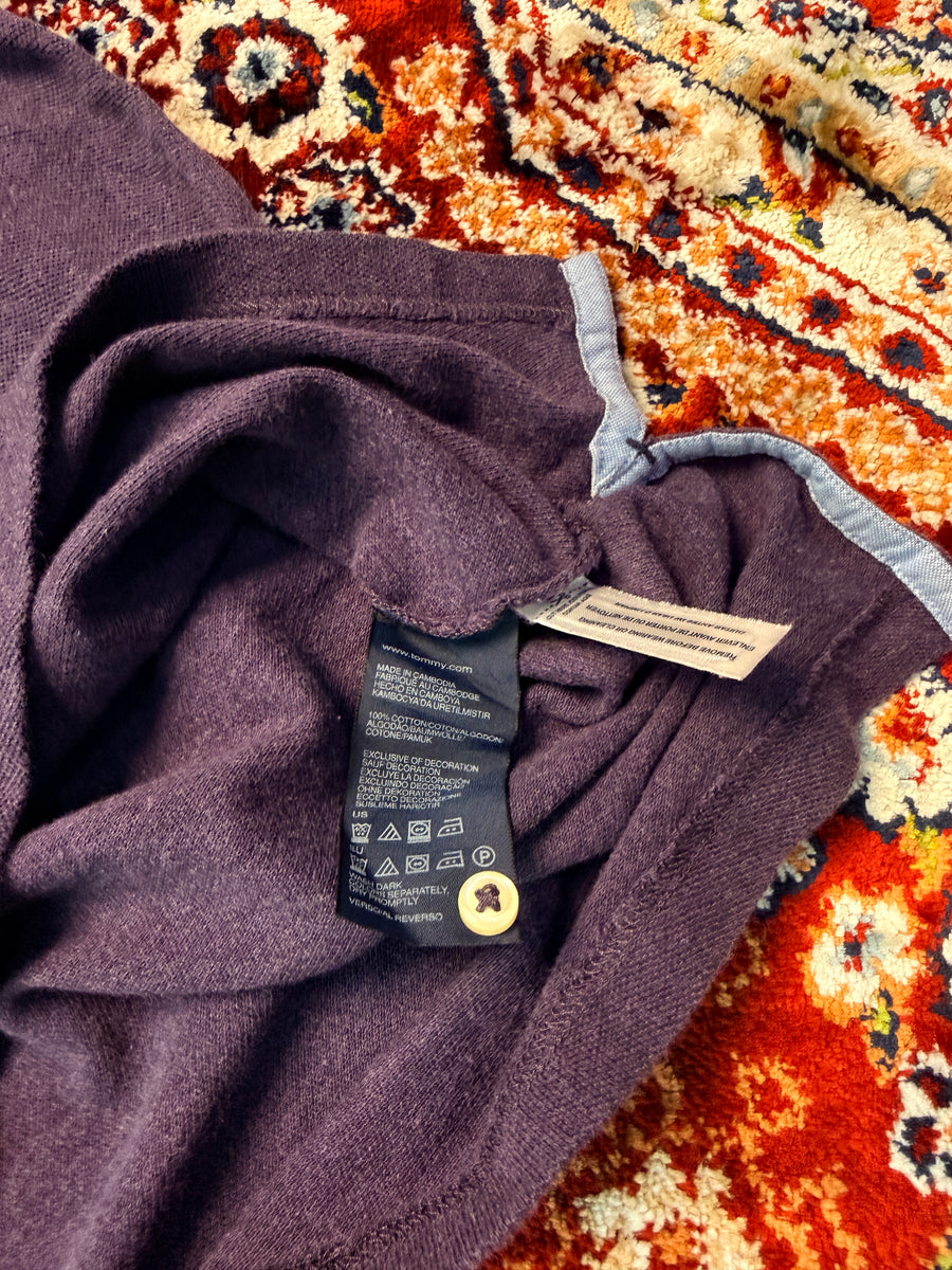 Tommy Hilfiger Purple Polo Shirt - L