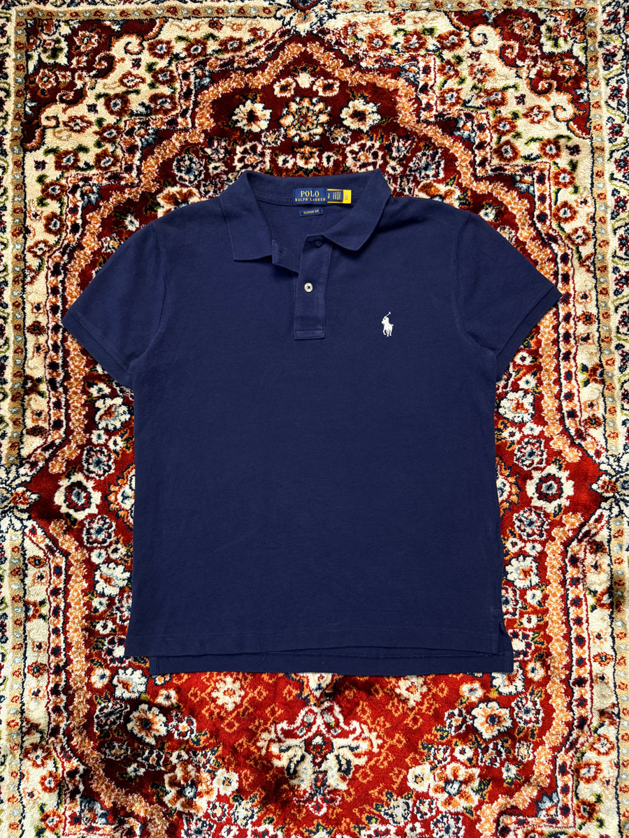 Polo Ralph Lauren Navy Blue Classic Fit Polo Shirt - S