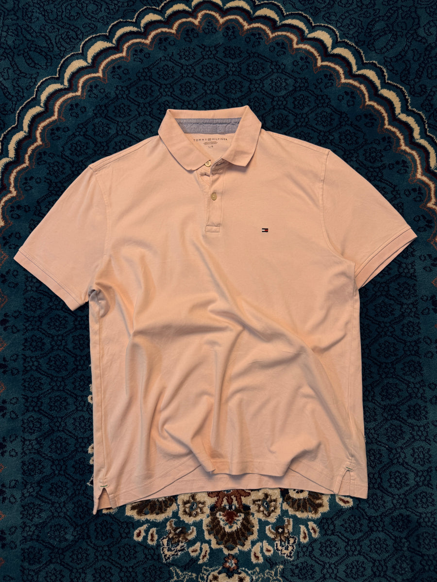 Tommy Hilfiger Light Pink Polo Shirt - L