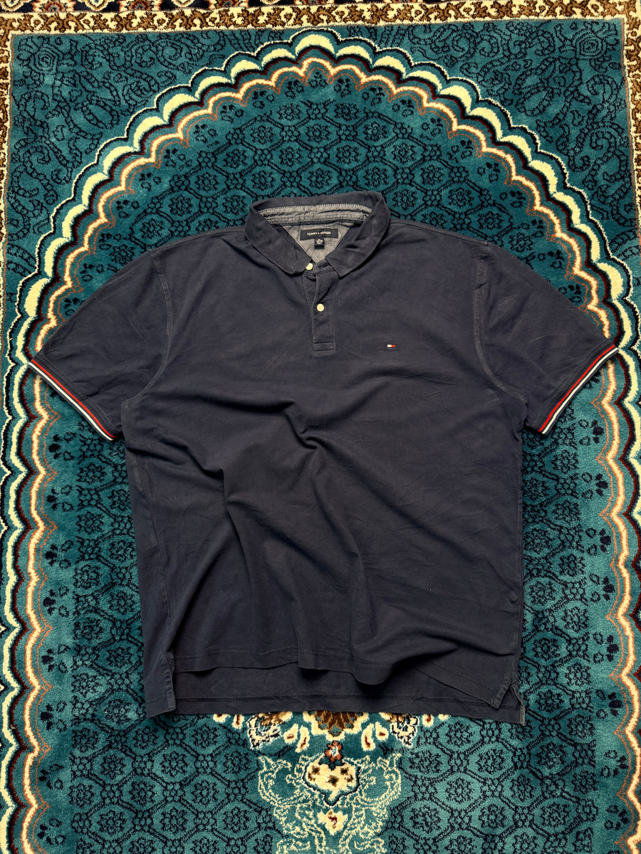 Tommy Hilfiger Navy Blue Polo Shirt - XL