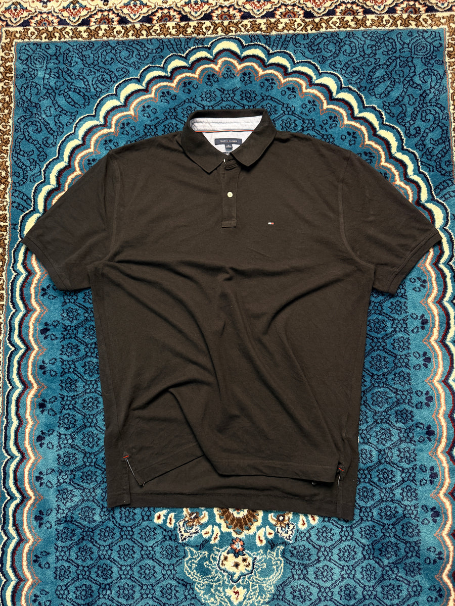 Tommy Hilfiger Black Classic Fit Polo Shirt - XL