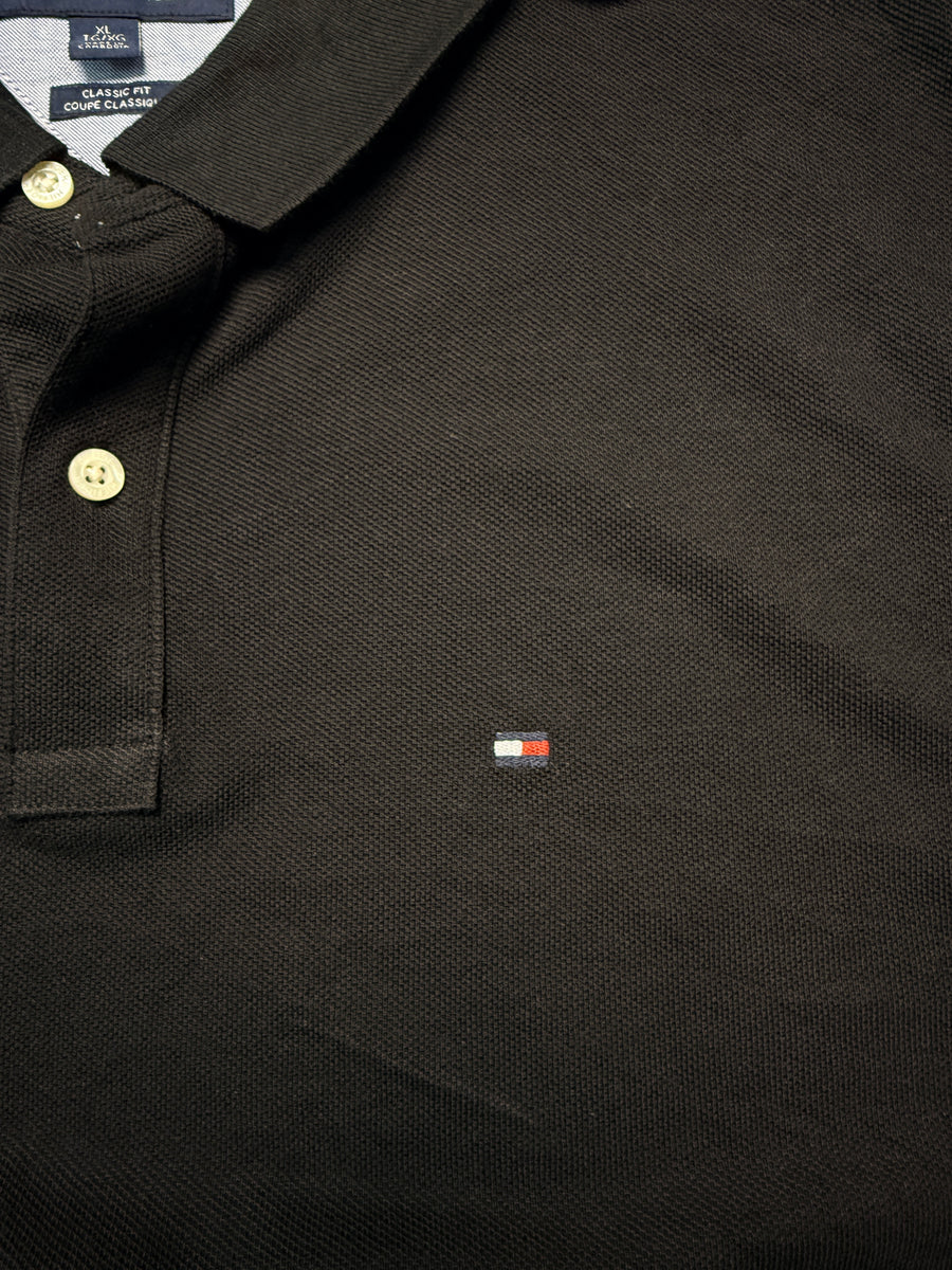 Tommy Hilfiger Black Classic Fit Polo Shirt - XL