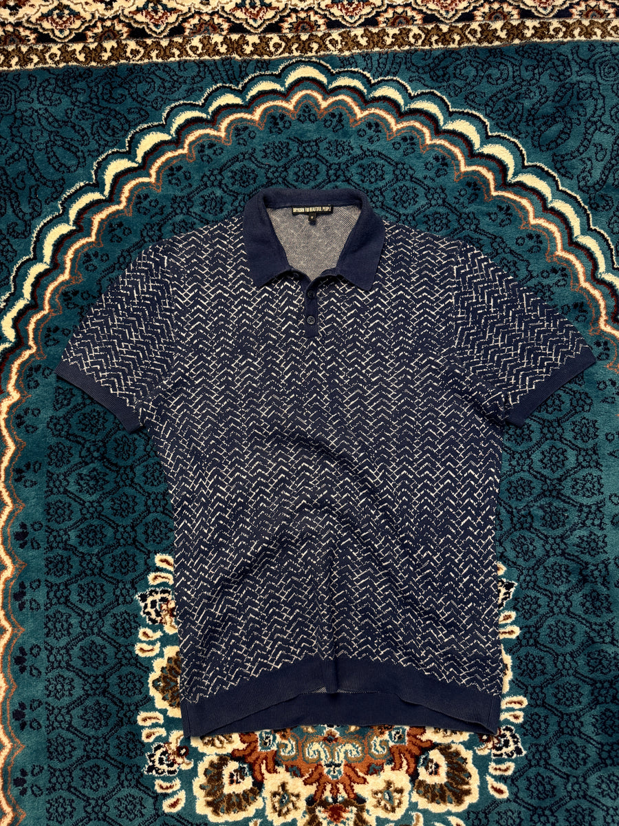 DryKorn Patterned Blue Polo Shirt - M