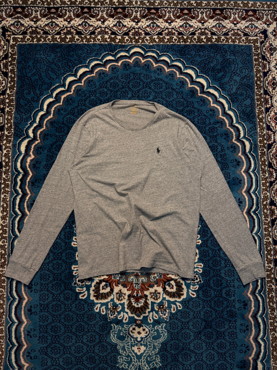 Polo Ralph Lauren Grey Long Sleeve T-Shirt - L