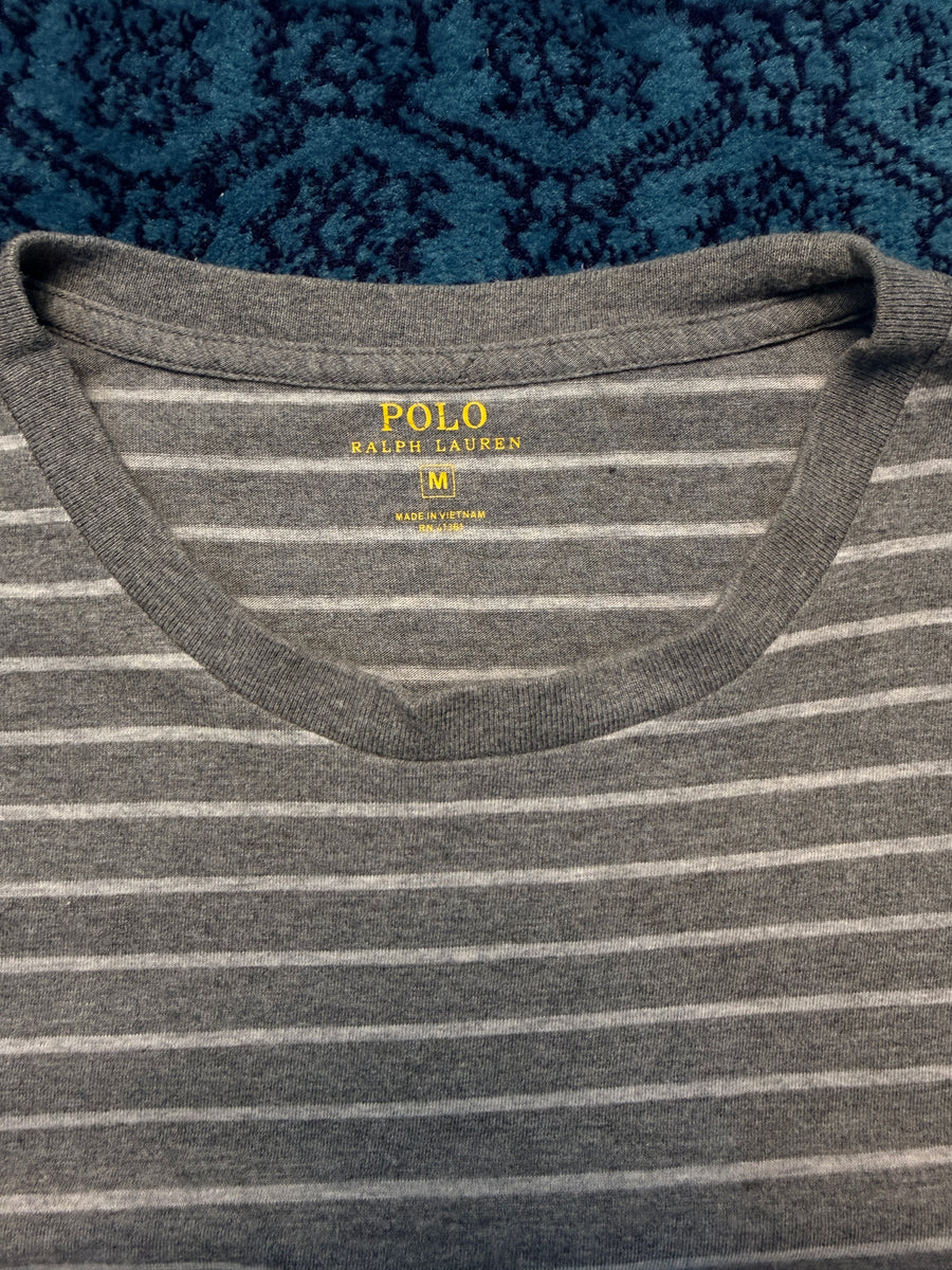 Polo Ralph Lauren Stripe Grey T-Shirt - M